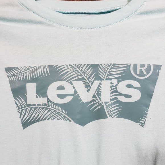 Levi's NWT batwing palm tree print logo graphic ts - Picture 3 of 8
